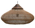 Hanglamp Rotan - 65x65x40 - Naturel - Rotan/teak