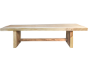 Rechthoekige eettafel Block - 300x80-95 - Naturel - Munggur