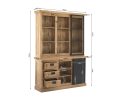 Nashville Vitrinekast | 160 cm