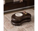Salontafel Mads organisch Mangohout 99x60x32 cm - Espresso Bruin - Japandi