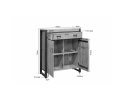 Kabinet kast Britt 100 cm mango metaal - Naturel | Meubelplaats