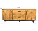 Dressoir Ayleen 200cm | Livingfurn