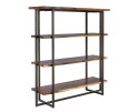 Bookrack Flare Low , 3 open racks (Knock Down),145x130x40 cm, suar wood