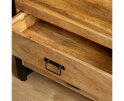 Ladenkast Boaz mangohout 80x40x80 cm - halkastje - 2 lades