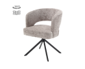 Tower Living Eetkamerstoel Mura draaibaar Chenille - Silver