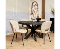 Eetkamertafel Denver Black | Rond | 110 cm