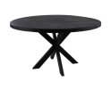 Ronde eettafel Melbourne - ø110x76  - Zwart - Mangohout/metaal