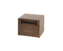 Nachtkastje 1L open vak Carve - Massief acacia drift brown