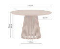 Eettafel Burundi Rond Acacia 120 cm - Naturel