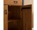 Kabinet kast Britt 100 cm mango metaal - Naturel | Meubelplaats