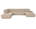 Memphis Chaise R - 3-seater - Ottoman L - Haga 30 beige