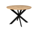 Eiken eettafel Ferris | Rond 110 cm | Naturel