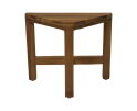 Decoratieve hoek krukjes - 38x20x32 - Naturel - Teak - Set van 2