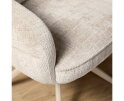 Eetkamerstoel Bella | Off White | Poot Sand | Met armleuning