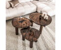 Salontafel L Eclips - Koper antiek finish