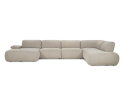 SEVN Emilia modulaire U-bank &ndash; Silencio Taupe &ndash; 427x262 cm - Zelf samen te stellen