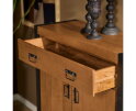 Kabinet kast Britt 100 cm mango metaal - Naturel | Meubelplaats