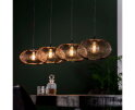 Hanglamp copper twist 4 lampen &Oslash;35 cm  - Zwart nikkel