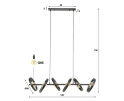 Hanglamp Hover 6 lampen - Charcoal