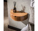 Nachtkastje 1L curve - Massief acacia naturel