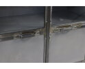 Vitrinekastje Brooklyn - 90x40x90 - Natural Steel - Ijzer/glas