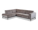 Hoekbank Avani met ottomane Links - Taupe &ndash; 256x188x77 cm &ndash; Modern