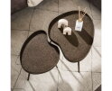 Salontafel Contour niervormig set/2 - Brons liquid metal