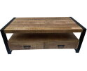 Salontafel Britt met 4 Laden mangohout 120x60x45 cm