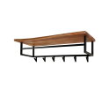 Kapstok Timber 6 haken hoedenplank 100 cm