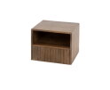 Nachtkastje 1L open vak Carve - Massief acacia drift brown