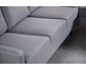 3 seater corner right, fabric Malmo 90, M311 grey