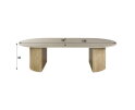 Salontafel Romano Arch 135 - 3D keramiek travertin