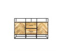 Dressoir Jax mangohout visgraat 150 cm - Naturel
