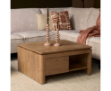 Vierkante Salontafel Dallas Naturel Mangohout 80 cm