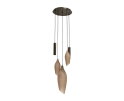Hanglamp Cocoon pendel getrapt 5L - Sienna bruin-frosted