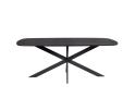 Eettafel Elegance Deens ovaal Zwart | 200x100 cm