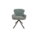 Eetkamerstoel Hanna | Charcoal Brown | Met armleuning