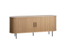 Dressoir Nola - eikenfineer naturel - 180x45x76 cm