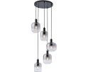 Hanglamp Swirl 5-lichts smoke glas | BY-OLAF