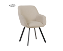 Tower Living eetkamerstoel Borgo met armleuning draaibaar - Bjorn 24 Beige