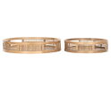 Tray Algarve round NATURAL, set of 2 - ORDER by 2 pcs,7x&Oslash;30 cm / 7x&Oslash;40 cm, Bamboo natural