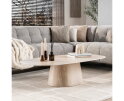 Salontafel Centurio Deens ovaal Travertin keramiek 135x70 cm - Beige