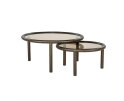 Salontafel set Circo 80x80cm - bruin | Eleonora