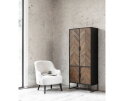 Cupboard Criss Cross, 4 doors,185x80x40 cm, mixed wood