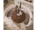 Eettafel Jade rond acaciahout &Oslash;130x77 cm - Bruin - Japandi