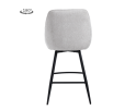 Trino Barstoel - fabric Trenza 04 white (draaibaar)