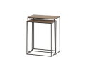 Sidetable Baku set van 2 Medium - Brass antique