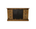 Dressoir Blackburn - 180x50x85 - Naturel/zwart - Teak/metaal