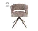 Tower Living Mura eetkamerstoel draaibaar - Cremona 24 clay  - Anodic brown