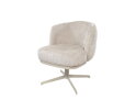Eetkamerstoel Lopez - beige draaipoot 360 - Cremona - Taupe 04 - Star Collection